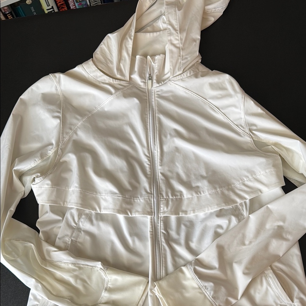 Bright White Size 12 Lululemon Rain Jacket